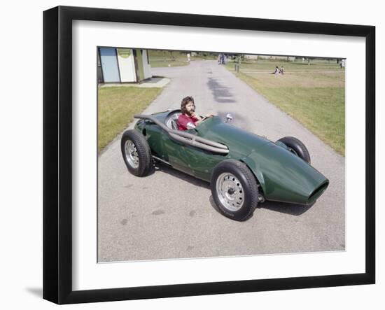 Eric Clapton in a 1955 Connaught, (C1970S)-null-Framed Photographic Print