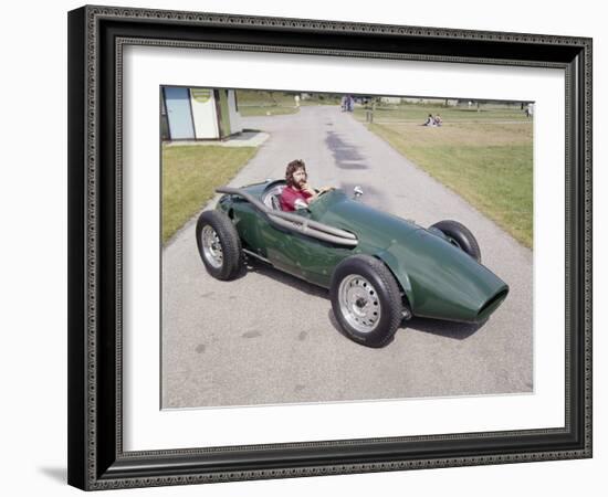 Eric Clapton in a 1955 Connaught, (C1970S)-null-Framed Photographic Print