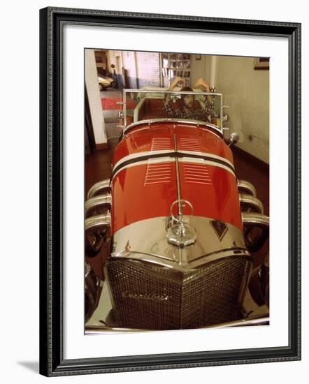 Eric Clapton in a Los Angeles Showroom Considering to Buy a Four Seater Excalibur. 1969-John Olson-Framed Premium Photographic Print