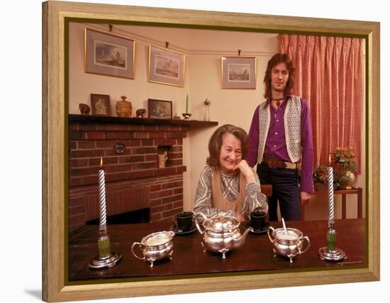 Eric Clapton with His Grandmother Rose Clapp-John Olson-Framed Premier Image Canvas