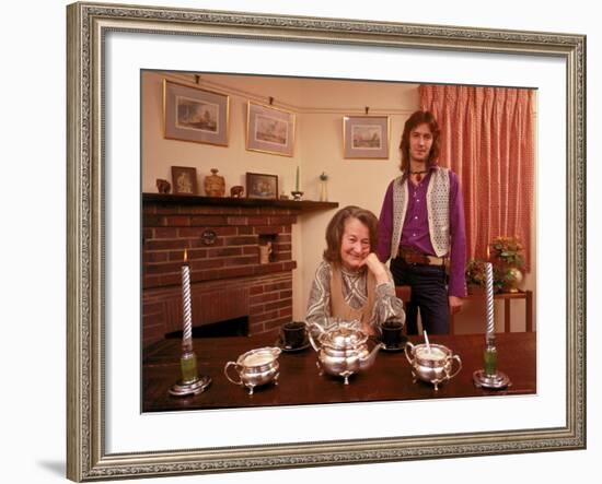 Eric Clapton with His Grandmother Rose Clapp-John Olson-Framed Premium Photographic Print