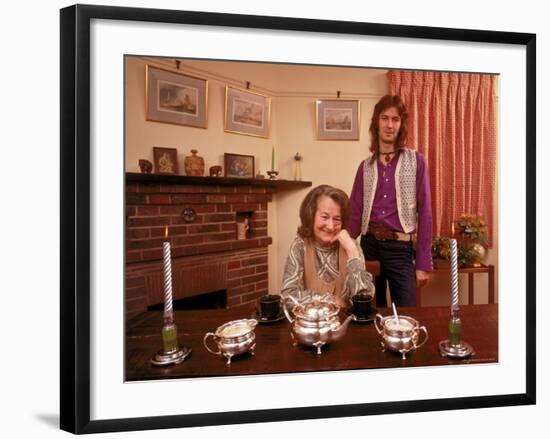 Eric Clapton with His Grandmother Rose Clapp-John Olson-Framed Premium Photographic Print