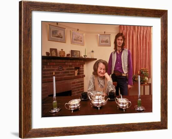 Eric Clapton with His Grandmother Rose Clapp-John Olson-Framed Premium Photographic Print