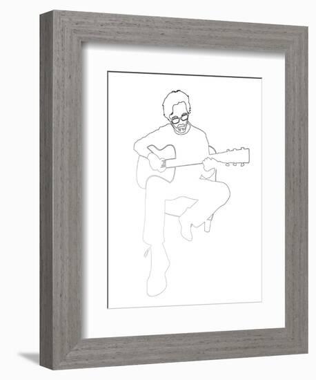 Eric Clapton-Logan Huxley-Framed Art Print