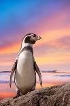 Cute Penguin with Sunset Background-Eric Gevaert-Premier Image Canvas