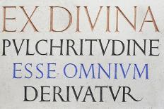 Inscription 'Ex Divina Pulchritudine'-Eric Gill-Giclee Print