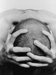 Top View of Man Clutching His Head-Eric O'Connell-Photographic Print