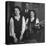 Considered the Father of Country Western Music A. P. Carter Singing with Wife Sara-Eric Schaal-Premier Image Canvas