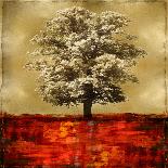 Stately - Red on Gold-Eric Turner-Art Print