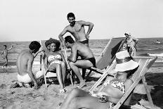Cesenatico: the happy life on an Italian beach,1960.-Erich Lessing-Photographic Print