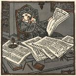 Reading the Papers-Erich Schilling-Premium Giclee Print