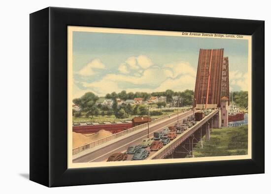 Erie Avenue Bascule Bridge, Lorain, Ohio-null-Framed Stretched Canvas
