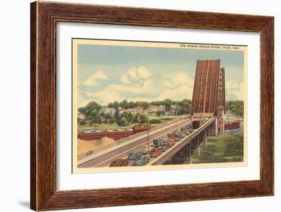 Erie Avenue Bascule Bridge, Lorain, Ohio-null-Framed Art Print