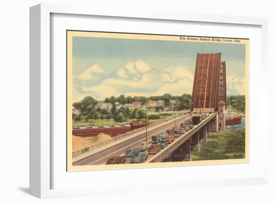 Erie Avenue Bascule Bridge, Lorain, Ohio-null-Framed Art Print