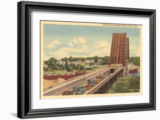 Erie Avenue Bascule Bridge, Lorain, Ohio-null-Framed Art Print