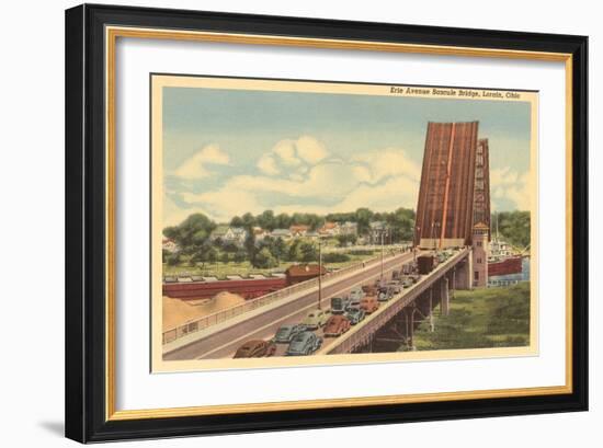 Erie Avenue Bascule Bridge, Lorain, Ohio-null-Framed Art Print