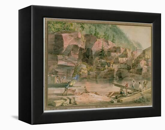Erie Canal, Ny, 1831-John William Hill-Framed Premier Image Canvas
