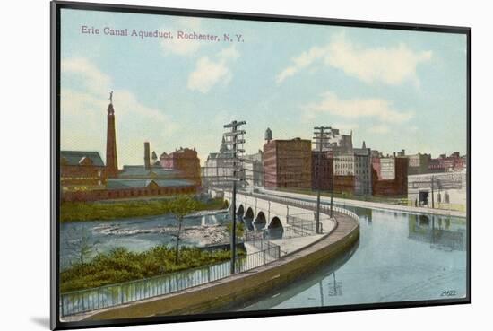 Erie Canal the Canal Aqueduct at Rochester New York-null-Mounted Art Print