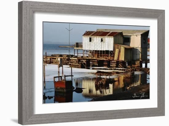 Erie's Original Boathouse-5fishcreative-Framed Giclee Print