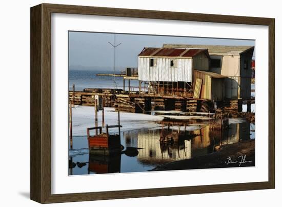 Erie's Original Boathouse-5fishcreative-Framed Giclee Print