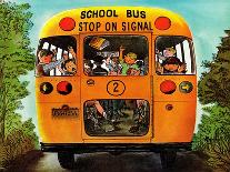 "School Bus," Saturday Evening Post Cover, September 22, 1962-Erik Blegvard-Framed Giclee Print