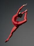 Ballet Dancer in Red Leotard-Erik Isakson-Photographic Print