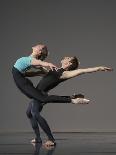 Ballet Dancer in Red Leotard-Erik Isakson-Photographic Print