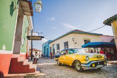 Old Car On Cobblestone Street In Trinidad, Cuba-Erik Kruthoff-Photographic Print