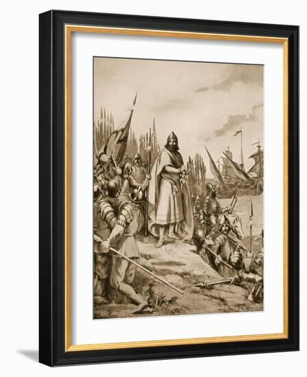 Erik the Saint Lands on the Coast of Finland, 1157-Fernand Le Quesne-Framed Giclee Print