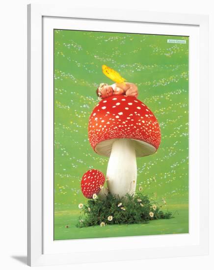 Erin as Toadstool-Anne Geddes-Framed Art Print