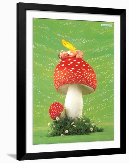 Erin as Toadstool-Anne Geddes-Framed Art Print