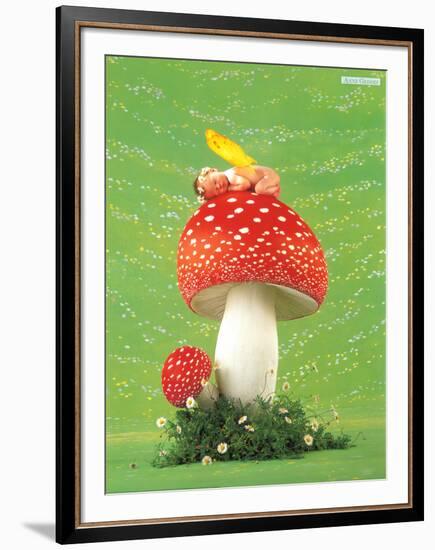 Erin as Toadstool-Anne Geddes-Framed Art Print