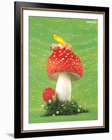 Erin as Toadstool-Anne Geddes-Framed Art Print