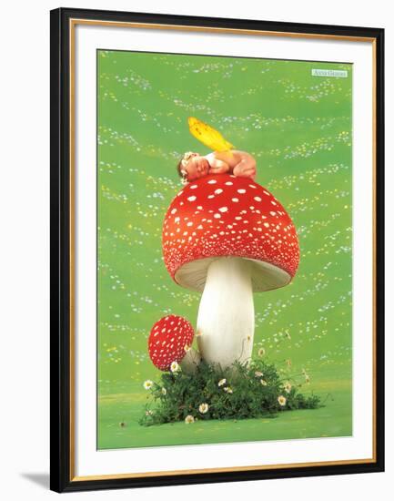 Erin as Toadstool-Anne Geddes-Framed Art Print