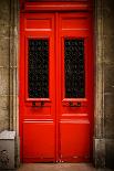 Red Door in Paris-Erin Berzel-Photographic Print
