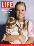 8-year-old Amelia and her American Girl doll Kristen on the cover of LIFE 12-03-2004.-Erin Patrice O'brien-Mounted Photographic Print