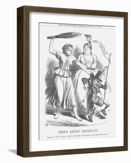 Erin's Little Difficulty, 1865-John Tenniel-Framed Giclee Print