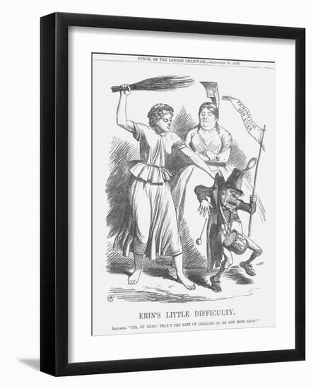 Erin's Little Difficulty, 1865-John Tenniel-Framed Giclee Print