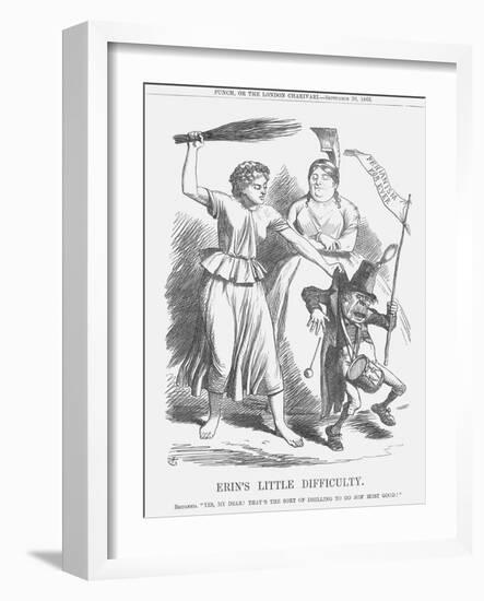 Erin's Little Difficulty, 1865-John Tenniel-Framed Giclee Print