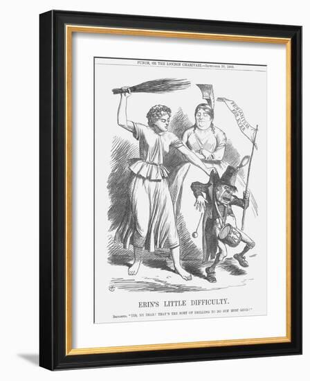 Erin's Little Difficulty, 1865-John Tenniel-Framed Giclee Print