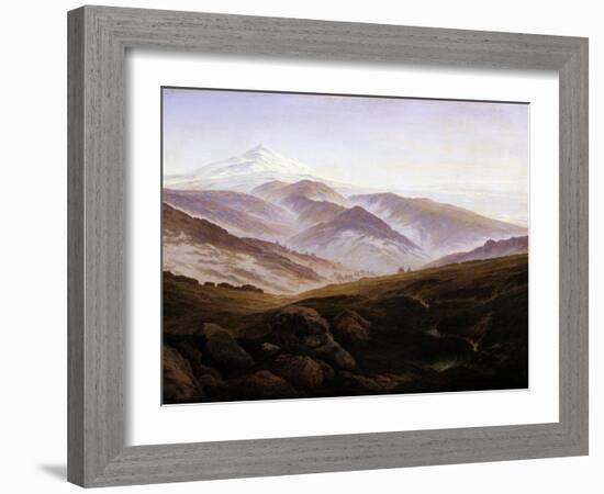 Erinnerungen an Das Riesengebirge, 1835-Caspar David Friedrich-Framed Giclee Print