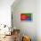 Eritrea Flag Design with Wood Patterning - Flags of the World Series-Philippe Hugonnard-Framed Stretched Canvas displayed on a wall