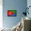 Eritrea Flag Design with Wood Patterning - Flags of the World Series-Philippe Hugonnard-Framed Stretched Canvas displayed on a wall