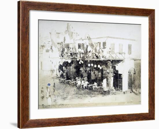 Eritrea, Massawa, Caffe Garibaldi, Italian Officers Meeting-null-Framed Giclee Print