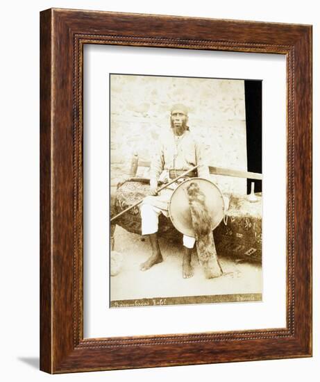 Eritrea, Otmulo, Portrait of Chief Barambaras Kafel Photographed with Shield and Spear-null-Framed Giclee Print