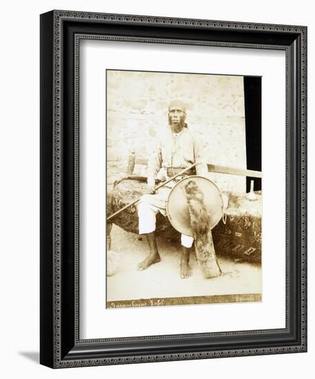 Eritrea, Otmulo, Portrait of Chief Barambaras Kafel Photographed with Shield and Spear-null-Framed Giclee Print