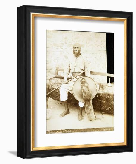 Eritrea, Otmulo, Portrait of Chief Barambaras Kafel Photographed with Shield and Spear-null-Framed Giclee Print