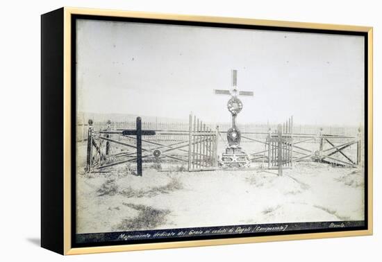 Eritrea, Otumlo Graveyard, Engineer's Monument Dedicated to Fallen of Battle of Dogali-null-Framed Premier Image Canvas
