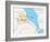 Eritrea Political Map-Peter Hermes Furian-Framed Art Print