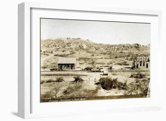 Eritrea, Saati, Railway Station and Fort North-null-Framed Giclee Print